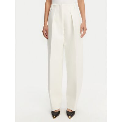 JACQUEMUS Bavlnené nohavice Le Pantalon Ovalo 24E241PA0791718 100 Biela Regular Fit Ženy JACQUEMUS Bavlnené nohavice Le Pantalon Ovalo 24E241PA0791718 100 Biela Regular Fit Ženy