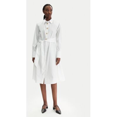 KARL LAGERFELD Košeľové šaty B1W13026 Biela Regular Fit Ženy KARL LAGERFELD Košeľové šaty B1W13026 Biela Regular Fit Ženy