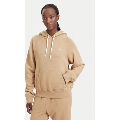 Polo Ralph Lauren Mikina 211971691504 Tmavo béžová Regular Fit Ženy Polo Ralph Lauren Mikina 211971691504 Tmavo béžová Regular Fit Ženy