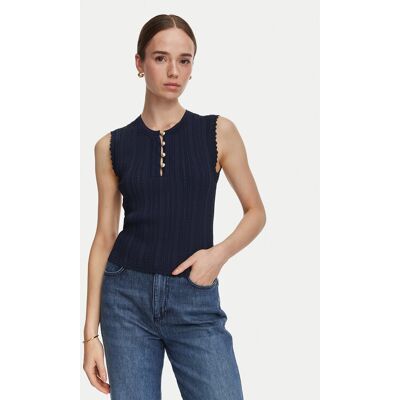 Guess Blúzka W6YR24 Z0970 Tmavomodrá Regular Fit Ženy Guess Blúzka W6YR24 Z0970 Tmavomodrá Regular Fit Ženy