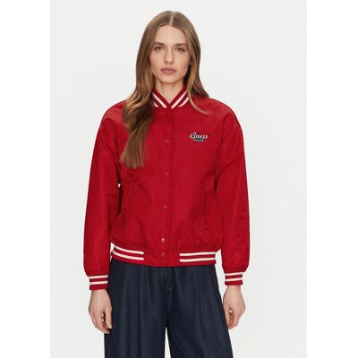Guess Jeans Bundy bomber W5RL43 WHAA2 Červená Regular Fit Ženy Guess Jeans Bundy bomber W5RL43 WHAA2 Červená Regular Fit Ženy