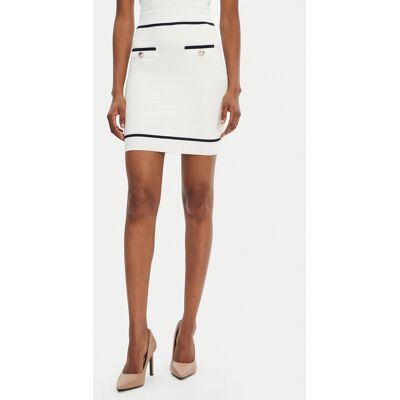 Marciano Guess Mini sukňa 5RGD00 5640Z Biela Regular Fit Ženy Marciano Guess Mini sukňa 5RGD00 5640Z Biela Regular Fit Ženy