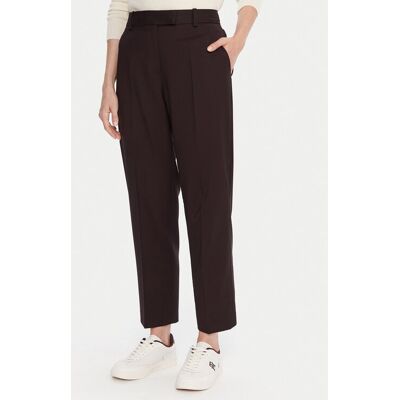 Tommy Hilfiger Chino nohavice WW0WW48353 Bordová Slim Fit Ženy Tommy Hilfiger Chino nohavice WW0WW48353 Bordová Slim Fit Ženy