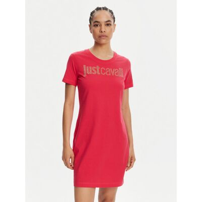 Just Cavalli Každodenné šaty 78PAOE15 Ružová Regular Fit Ženy Just Cavalli Každodenné šaty 78PAOE15 Ružová Regular Fit Ženy