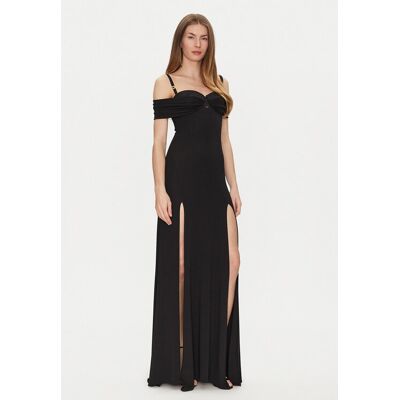 Elisabetta Franchi Večerné šaty AB-R08-51E2-V800 Čierna Regular Fit Ženy Elisabetta Franchi Večerné šaty AB-R08-51E2-V800 Čierna Regular Fit Ženy