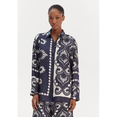Weekend Max Mara Košeľa Lastra 2615191011 Tmavomodrá Relaxed Fit Ženy Weekend Max Mara Košeľa Lastra 2615191011 Tmavomodrá Relaxed Fit Ženy