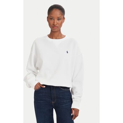 Polo Ralph Lauren Mikina 211978306501 Biela Regular Fit Ženy Polo Ralph Lauren Mikina 211978306501 Biela Regular Fit Ženy
