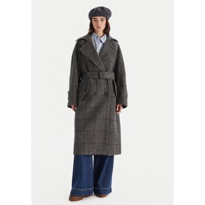 Weekend Max Mara Vlnený kabát Sestri 2525016122 Sivá Regular Fit Ženy Weekend Max Mara Vlnený kabát Sestri 2525016122 Sivá Regular Fit Ženy