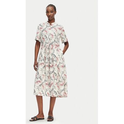 Tommy Hilfiger Letné šaty WW0WW49633 Krémová Relaxed Fit Ženy Tommy Hilfiger Letné šaty WW0WW49633 Krémová Relaxed Fit Ženy