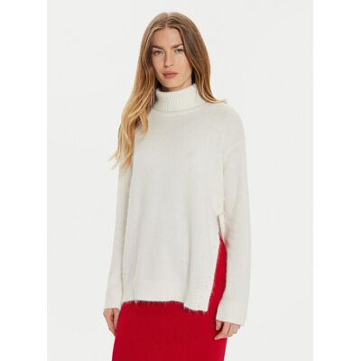 TWINSET Rolák 242TT3291 Biela Loose Fit Ženy TWINSET Rolák 242TT3291 Biela Loose Fit Ženy