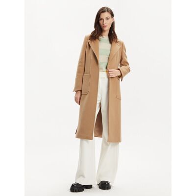 MAX&Co. Vlnený kabát Runaway 2418011024200 Hnedá Regular Fit Ženy MAX&Co. Vlnený kabát Runaway 2418011024200 Hnedá Regular Fit Ženy