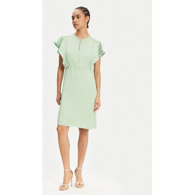 BOSS Letné šaty Deliniara 50537402 Zelená Regular Fit Ženy BOSS Letné šaty Deliniara 50537402 Zelená Regular Fit Ženy