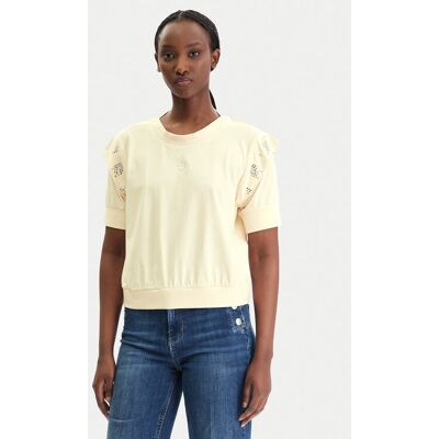Liu Jo Sport Blúzka TA6030 JS923 Béžová Regular Fit Ženy Liu Jo Sport Blúzka TA6030 JS923 Béžová Regular Fit Ženy