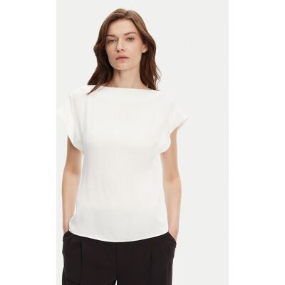 BOSS Blúzka Bavati 50541815 Écru Regular Fit Ženy BOSS Blúzka Bavati 50541815 Écru Regular Fit Ženy