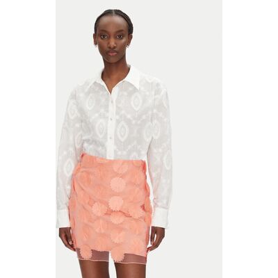 Bruuns Bazaar Košeľa Feodory BBW4508 Biela Loose Fit Ženy Bruuns Bazaar Košeľa Feodory BBW4508 Biela Loose Fit Ženy