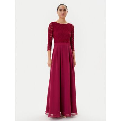 Swing Večerné šaty 5AI11800 Bordová Regular Fit Ženy Swing Večerné šaty 5AI11800 Bordová Regular Fit Ženy