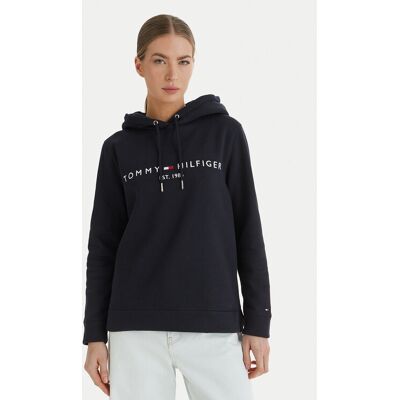 Tommy Hilfiger Mikina Heritage WW0WW31998 Tmavomodrá Regular Fit Ženy Tommy Hilfiger Mikina Heritage WW0WW31998 Tmavomodrá Regular Fit Ženy