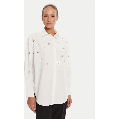 Bruuns Bazaar Košeľa Chrisoula Beia BBW4201 Biela Loose Fit Ženy Bruuns Bazaar Košeľa Chrisoula Beia BBW4201 Biela Loose Fit Ženy
