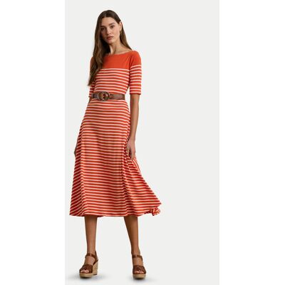 LAUREN RALPH LAUREN Každodenné šaty 250957728001 Oranžová Regular Fit Ženy LAUREN RALPH LAUREN Každodenné šaty 250957728001 Oranžová Regular Fit Ženy