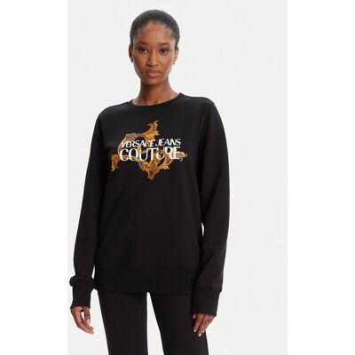 Versace Jeans Couture Mikina 79HAIE06 CF00E Čierna Regular Fit Ženy Versace Jeans Couture Mikina 79HAIE06 CF00E Čierna Regular Fit Ženy