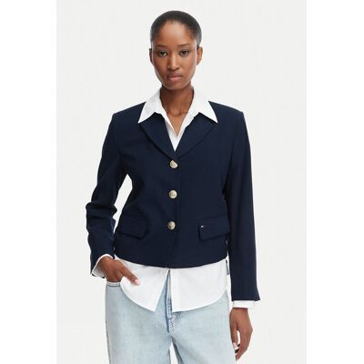 Tommy Jeans Sako DW0DW22910 Tmavomodrá Regular Fit Ženy Tommy Jeans Sako DW0DW22910 Tmavomodrá Regular Fit Ženy