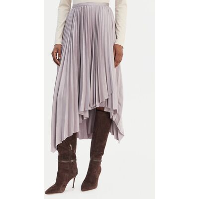 BOSS Plisovaná sukňa C_Vlantel 50558807 Fialová Regular Fit Ženy BOSS Plisovaná sukňa C_Vlantel 50558807 Fialová Regular Fit Ženy