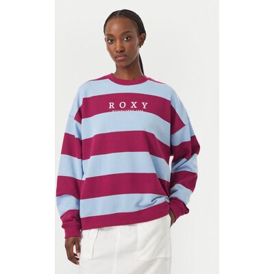 Roxy Mikina Strictly Stripes ERJFT05071 Bordová Regular Fit Ženy Roxy Mikina Strictly Stripes ERJFT05071 Bordová Regular Fit Ženy