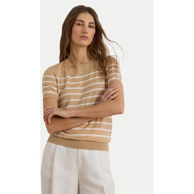 LAUREN RALPH LAUREN Tričko Eyelah 200P13973002 Béžová Regular Fit Ženy LAUREN RALPH LAUREN Tričko Eyelah 200P13973002 Béžová Regular Fit Ženy
