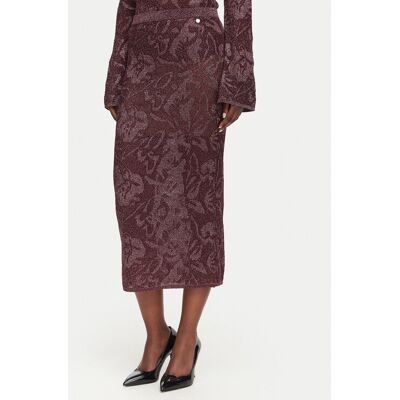 Liu Jo Puzdrová sukňa WF6096 MA26S Fialová Slim Fit Ženy Liu Jo Puzdrová sukňa WF6096 MA26S Fialová Slim Fit Ženy
