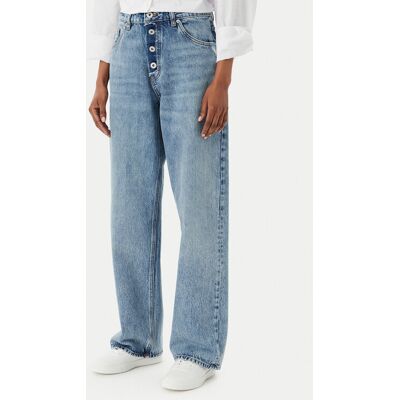 HUGO Džínsy Leni 50559617 Modrá Loose Fit Ženy HUGO Džínsy Leni 50559617 Modrá Loose Fit Ženy