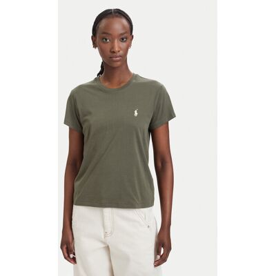 Polo Ralph Lauren Tričko 211B14605023 Zelená Regular Fit Ženy Polo Ralph Lauren Tričko 211B14605023 Zelená Regular Fit Ženy