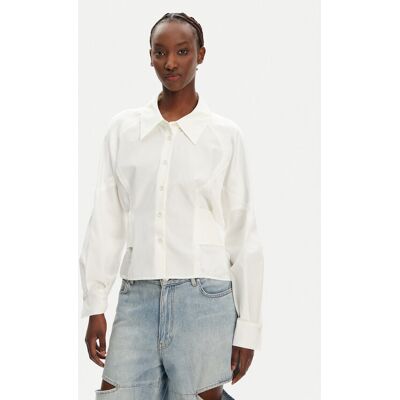 PINKO Košeľa Controvento 104594 A2BT Biela Relaxed Fit Ženy PINKO Košeľa Controvento 104594 A2BT Biela Relaxed Fit Ženy