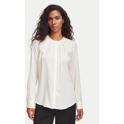 BOSS Blúzka Banorah 50571073 Krémová Regular Fit Ženy BOSS Blúzka Banorah 50571073 Krémová Regular Fit Ženy