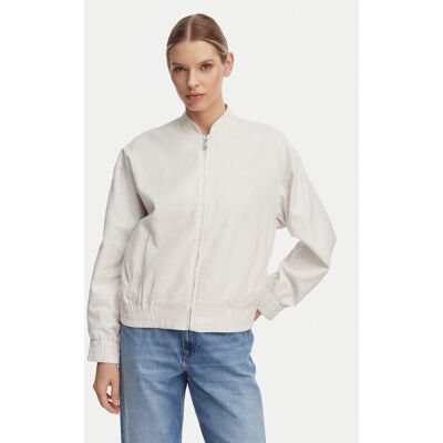 Calvin Klein Jeans Bundy bomber LV047F510G Svetlo béžová Regular Fit Ženy Calvin Klein Jeans Bundy bomber LV047F510G Svetlo béžová Regular Fit Ženy