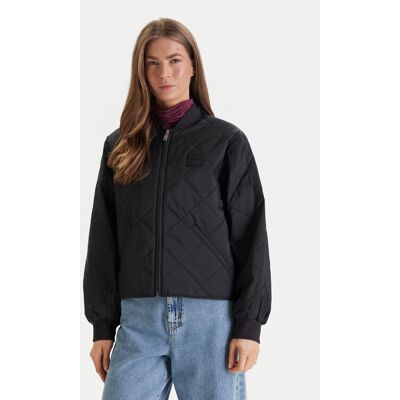Calvin Klein Jeans Bundy bomber LV147E514G Čierna Regular Fit Ženy Calvin Klein Jeans Bundy bomber LV147E514G Čierna Regular Fit Ženy