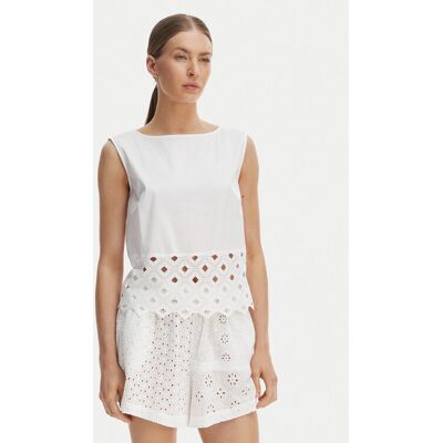 Max Mara Beachwear Top Maggio 2616161039 Biela Regular Fit Ženy Max Mara Beachwear Top Maggio 2616161039 Biela Regular Fit Ženy