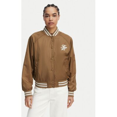 Tommy Hilfiger Bundy bomber Logo Appliqué WW0WW48618 Svetlo hnedá Regular Fit Ženy Tommy Hilfiger Bundy bomber Logo Appliqué WW0WW48618 Svetlo hnedá Regular Fit Ženy