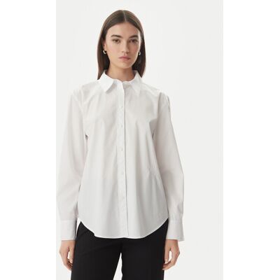 Calvin Klein Košeľa LV044F136G Biela Regular Fit Ženy Calvin Klein Košeľa LV044F136G Biela Regular Fit Ženy