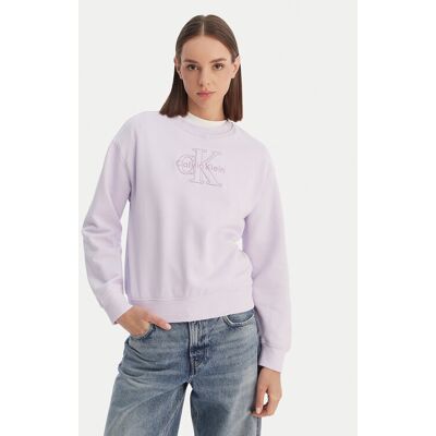 Calvin Klein Jeans Mikina LV047F204G Ružová Regular Fit Ženy Calvin Klein Jeans Mikina LV047F204G Ružová Regular Fit Ženy