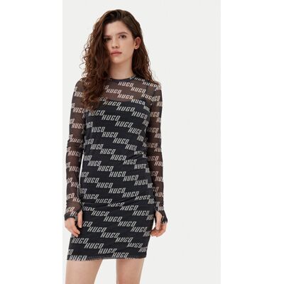 HUGO Každodenné šaty HUGO-50534848 Čierna Regular Fit Ženy HUGO Každodenné šaty HUGO-50534848 Čierna Regular Fit Ženy