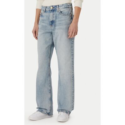 Tommy Hilfiger Džínsy WW0WW50963 Modrá Straight Fit Ženy Tommy Hilfiger Džínsy WW0WW50963 Modrá Straight Fit Ženy