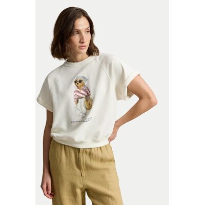 Polo Ralph Lauren Tričko 211B20069001 Biela Relaxed Fit Ženy Polo Ralph Lauren Tričko 211B20069001 Biela Relaxed Fit Ženy
