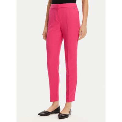 HUGO Bavlnené nohavice Hagonia-1 50539991 Ružová Slim Fit Ženy HUGO Bavlnené nohavice Hagonia-1 50539991 Ružová Slim Fit Ženy
