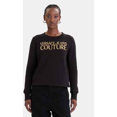 Versace Jeans Couture Mikina 80HAIT01 CF01T Čierna Regular Fit Ženy Versace Jeans Couture Mikina 80HAIT01 CF01T Čierna Regular Fit Ženy