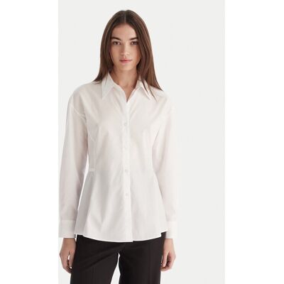 HUGO Košeľa Etnaa 50548428 Biela Regular Fit Ženy HUGO Košeľa Etnaa 50548428 Biela Regular Fit Ženy