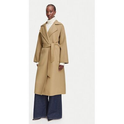 Weekend Max Mara Vlnený kabát Operoso 2625016011 Svetlo hnedá Regular Fit Ženy Weekend Max Mara Vlnený kabát Operoso 2625016011 Svetlo hnedá Regular Fit Ženy