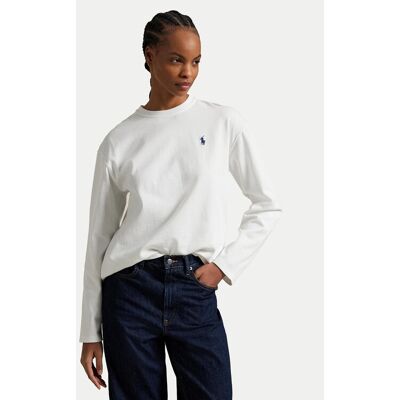 Polo Ralph Lauren Blúzka 211967105001 Biela Straight Fit Ženy Polo Ralph Lauren Blúzka 211967105001 Biela Straight Fit Ženy