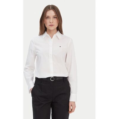 Tommy Hilfiger Košeľa WW0WW43577 Biela Regular Fit Ženy Tommy Hilfiger Košeľa WW0WW43577 Biela Regular Fit Ženy
