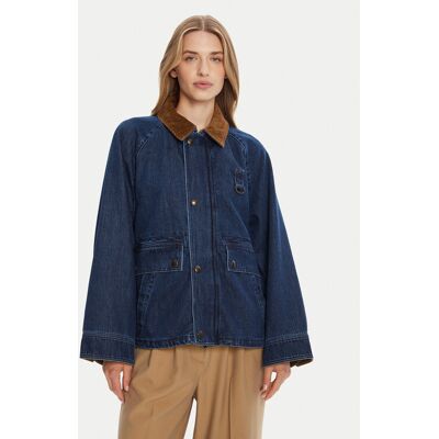 Polo Ralph Lauren Džínsová bunda 211971233001 Modrá Oversize Ženy Polo Ralph Lauren Džínsová bunda 211971233001 Modrá Oversize Ženy