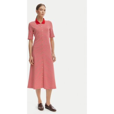 Tommy Hilfiger Každodenné šaty WW0WW48776 Červená Regular Fit Ženy Tommy Hilfiger Každodenné šaty WW0WW48776 Červená Regular Fit Ženy